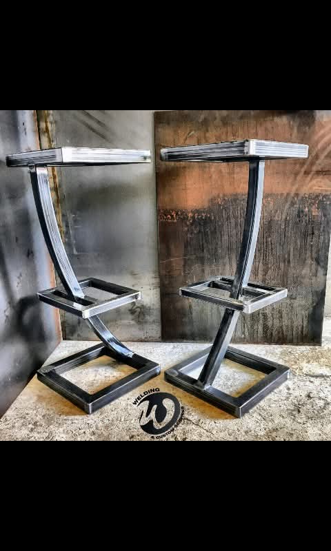 Tabouret métallique artisanal sur mesure